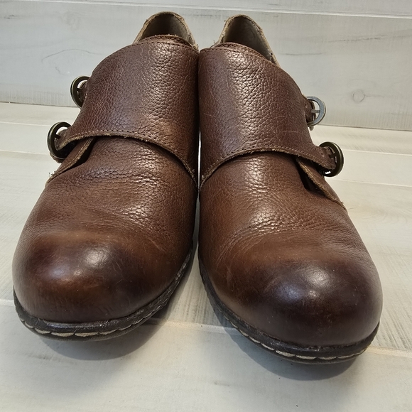 {8.5} B.O.C. Shootie Boot Double Monk Buckle Strap Brown Women's - Picture 11 of 16